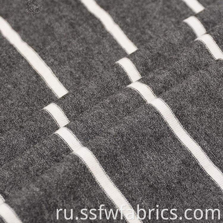 Beautiful Elegant Black White Stripe Fabric